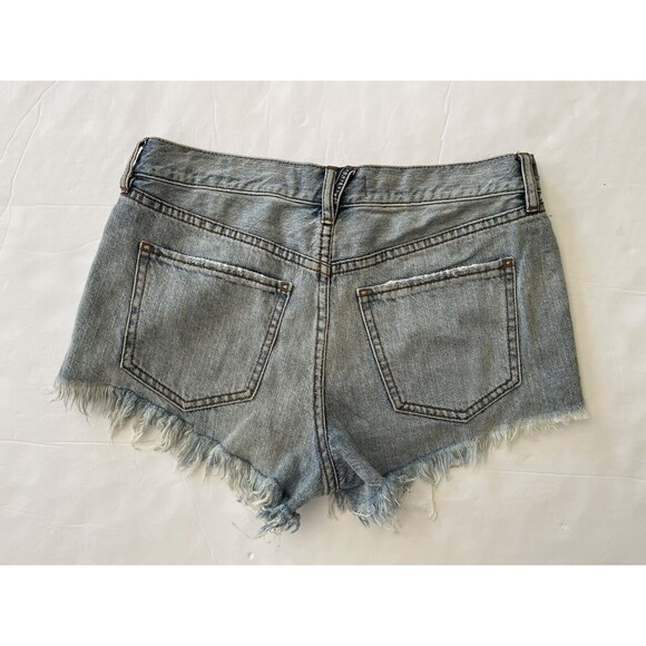 We The Free Women's Size 26 Cut-off Jean Shorts 5 Button - Picture 6 of 7